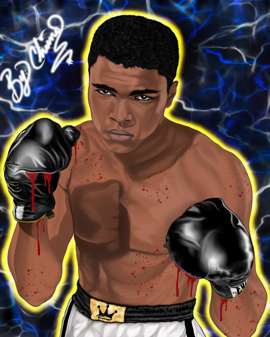 MUHAMMAD ALI (Digital Art Poster)