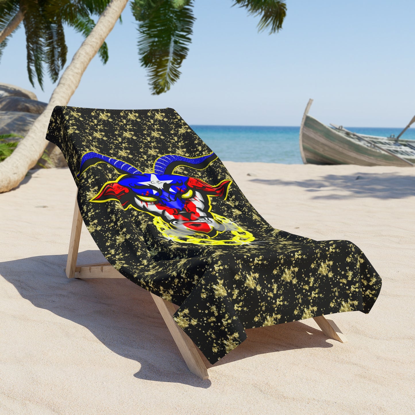 LEGEND THE GOAT - EST. 21 (BEACH TOWEL)