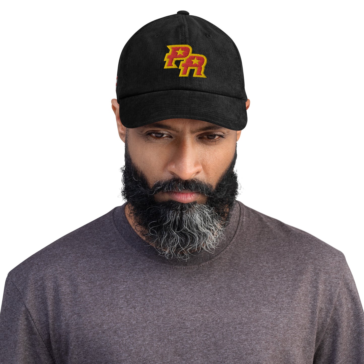 PR - RED & GLD (Corduroy Dad hat)
