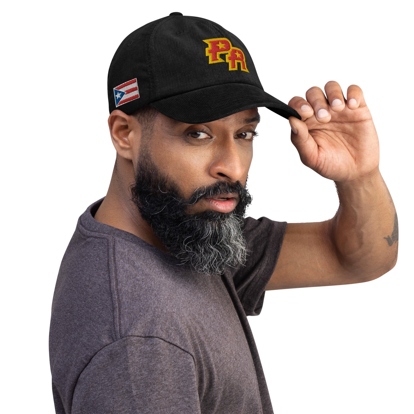 PR - RED & GLD (Corduroy Dad hat)