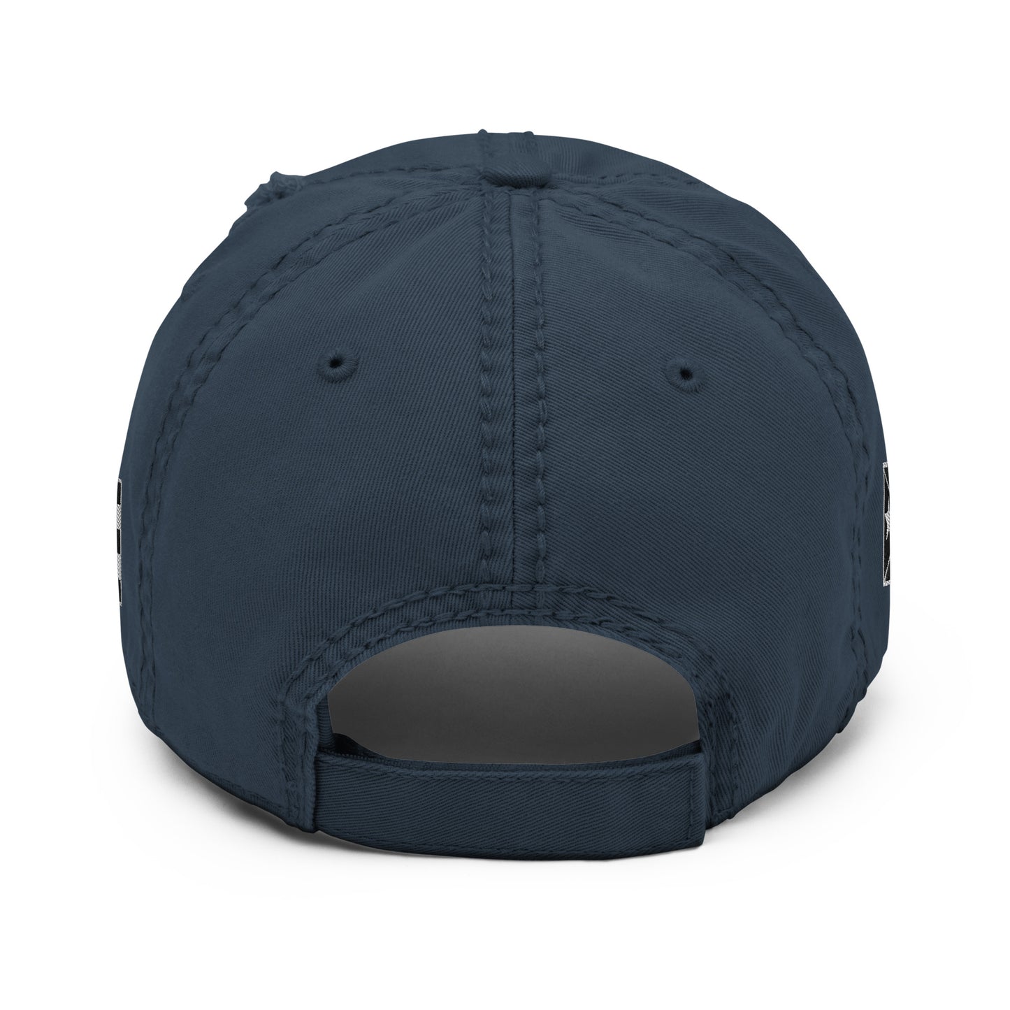 BLK & WHITE RESISTANCE (Distressed Dad Hat)