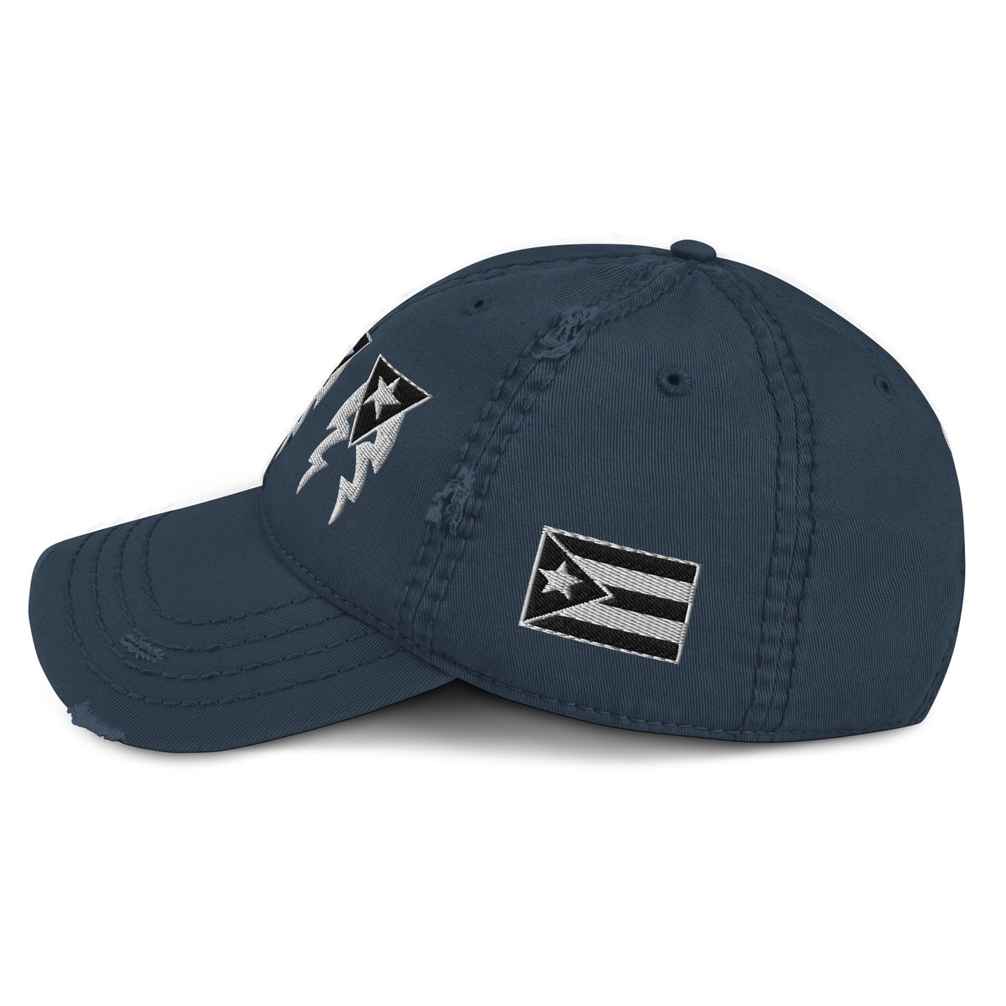 PR RESISTANCE - LIGHTNING BOLT (Distressed Dad Hat)