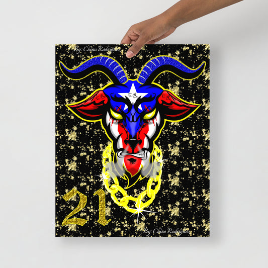 LEGEND THE GOAT '23 - EST. 21 (POSTER ART PRINT)