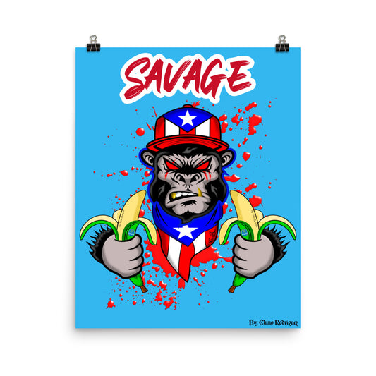 SAVAGE GORILLAZ '23 (POSTER ART PRINT)