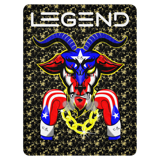 LEGEND THE GOAT - EST. 21 (60″×80″ Sherpa blanket)