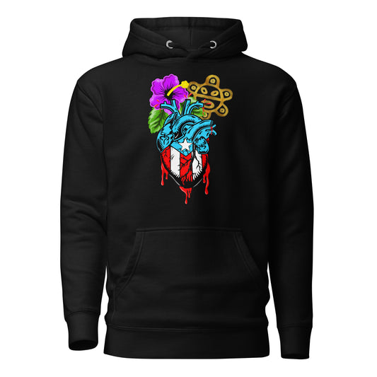 BORICUA DE CORAZON (PREMIUM HOODIE)