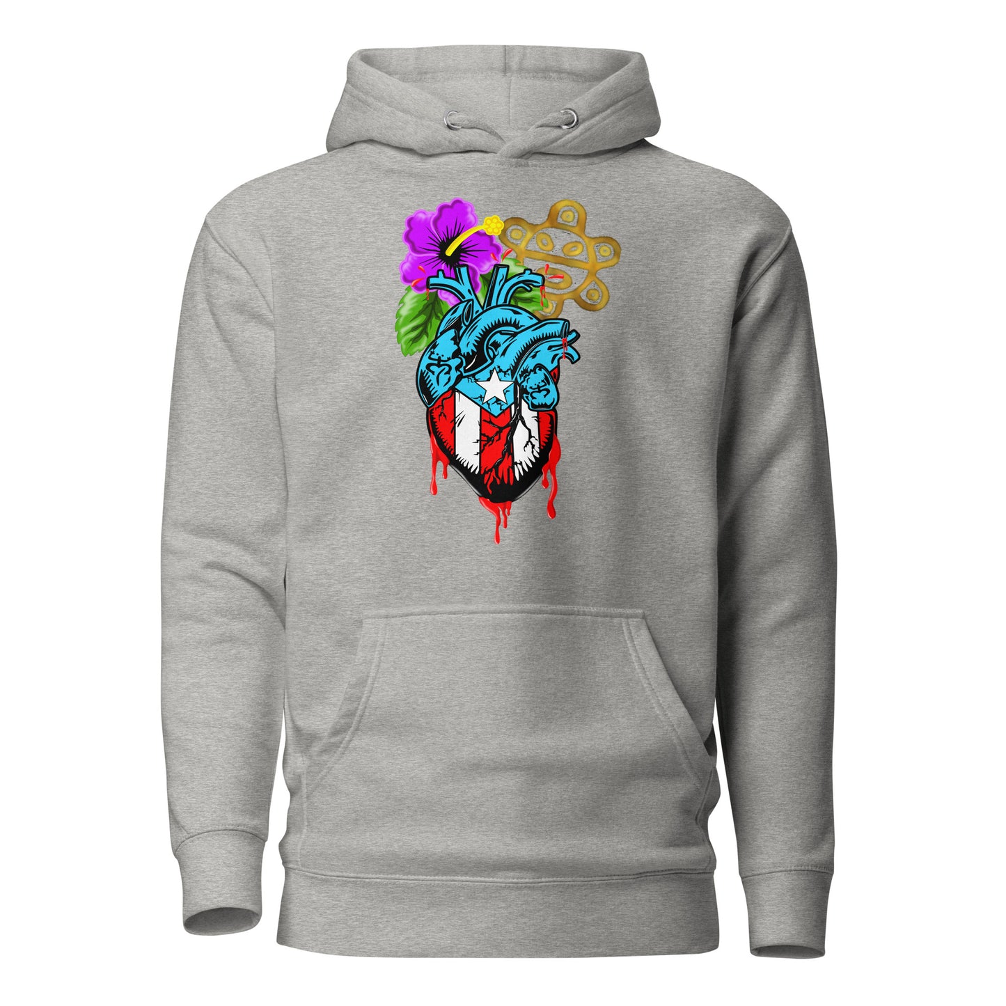 BORICUA DE CORAZON (PREMIUM HOODIE)