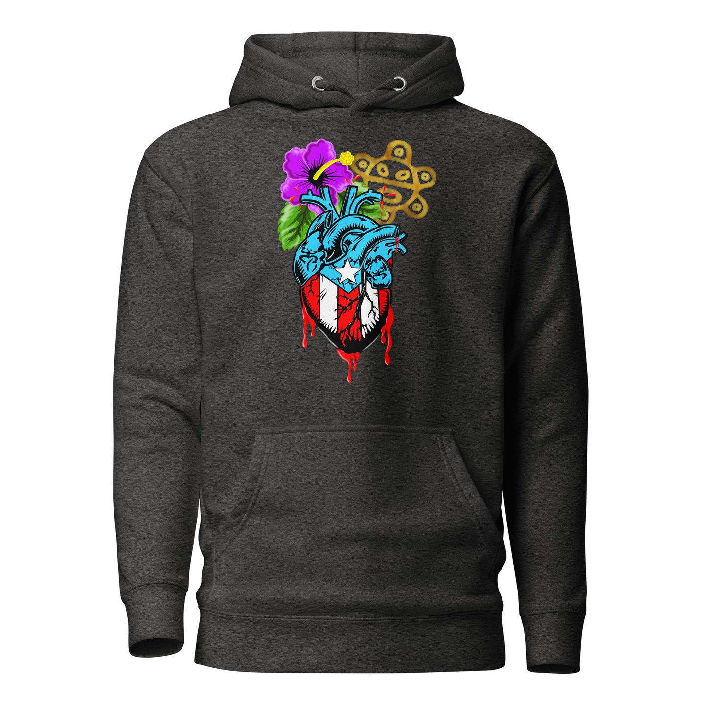 BORICUA DE CORAZON (PREMIUM HOODIE)