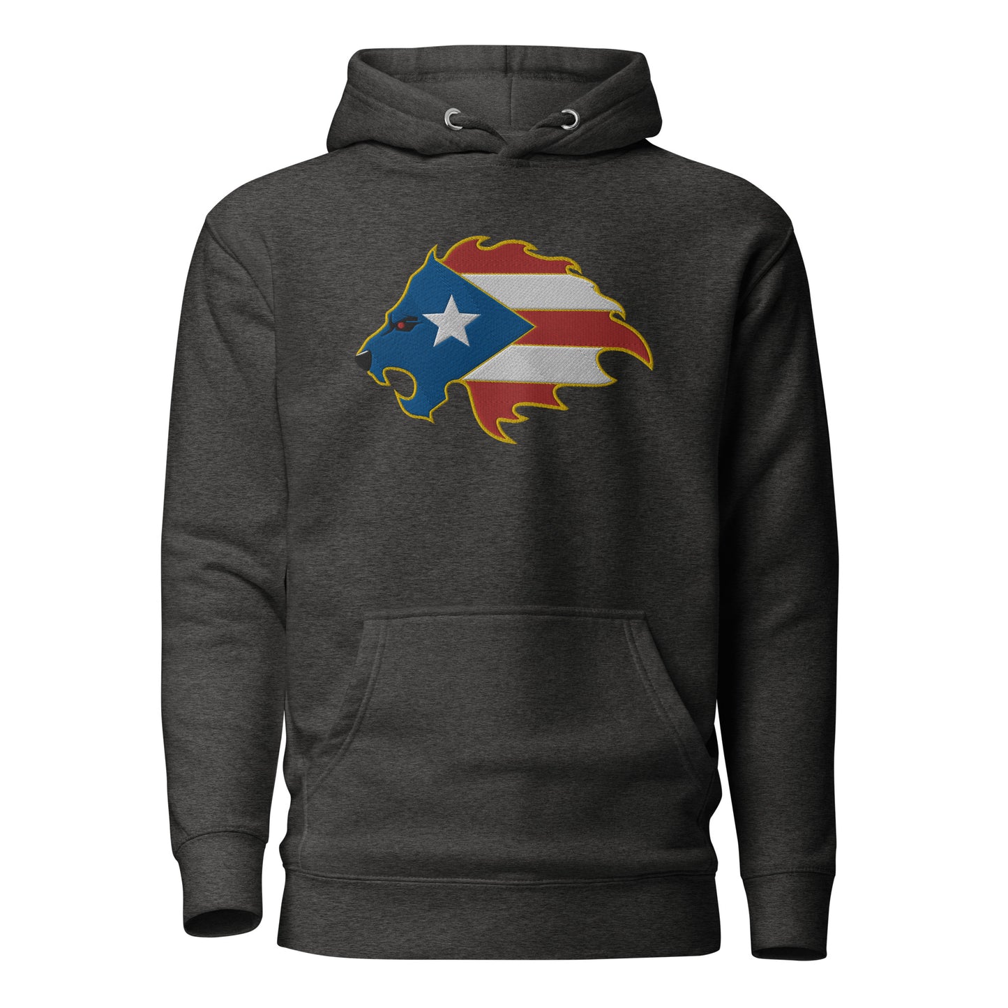 LION FLAME HEAD - EMBROIDERY (PREMIUM HOODIE)