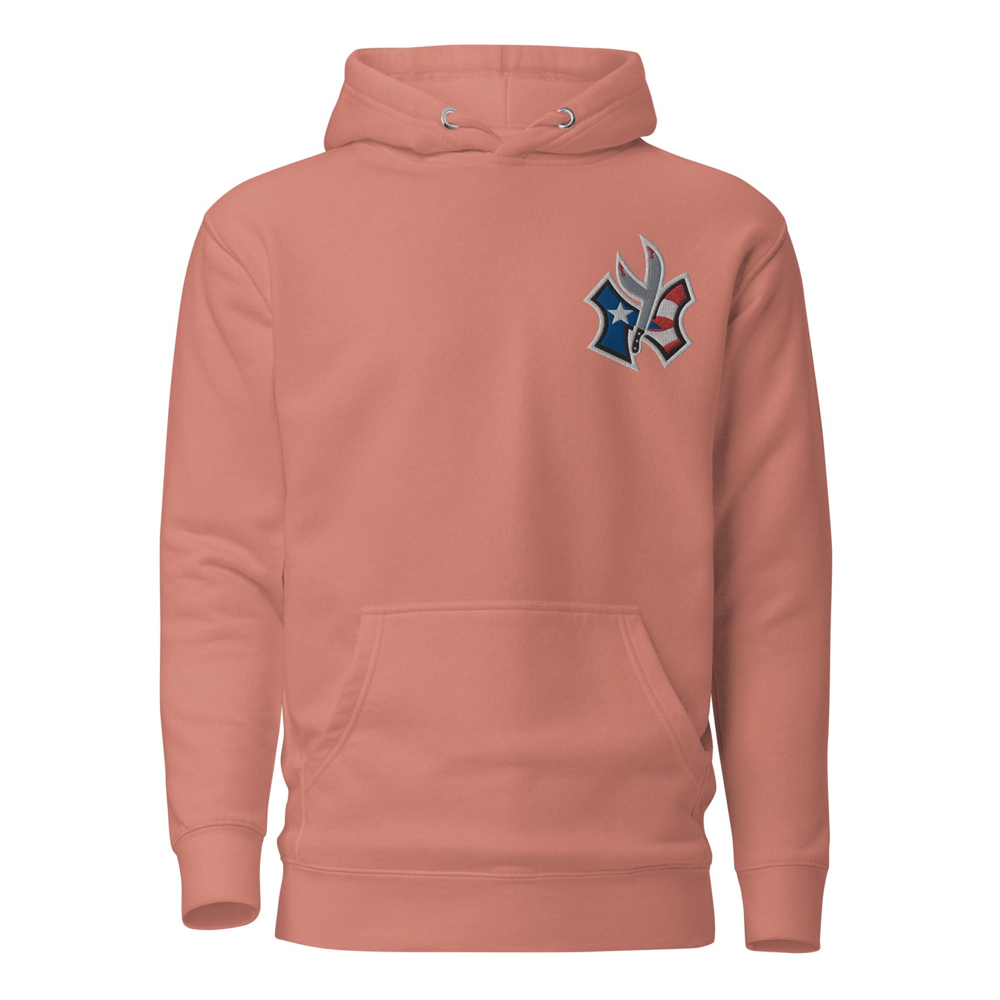 NUYO RICAN FLAG 1 - EMBROIDERY (PREMIUM HOODIE)
