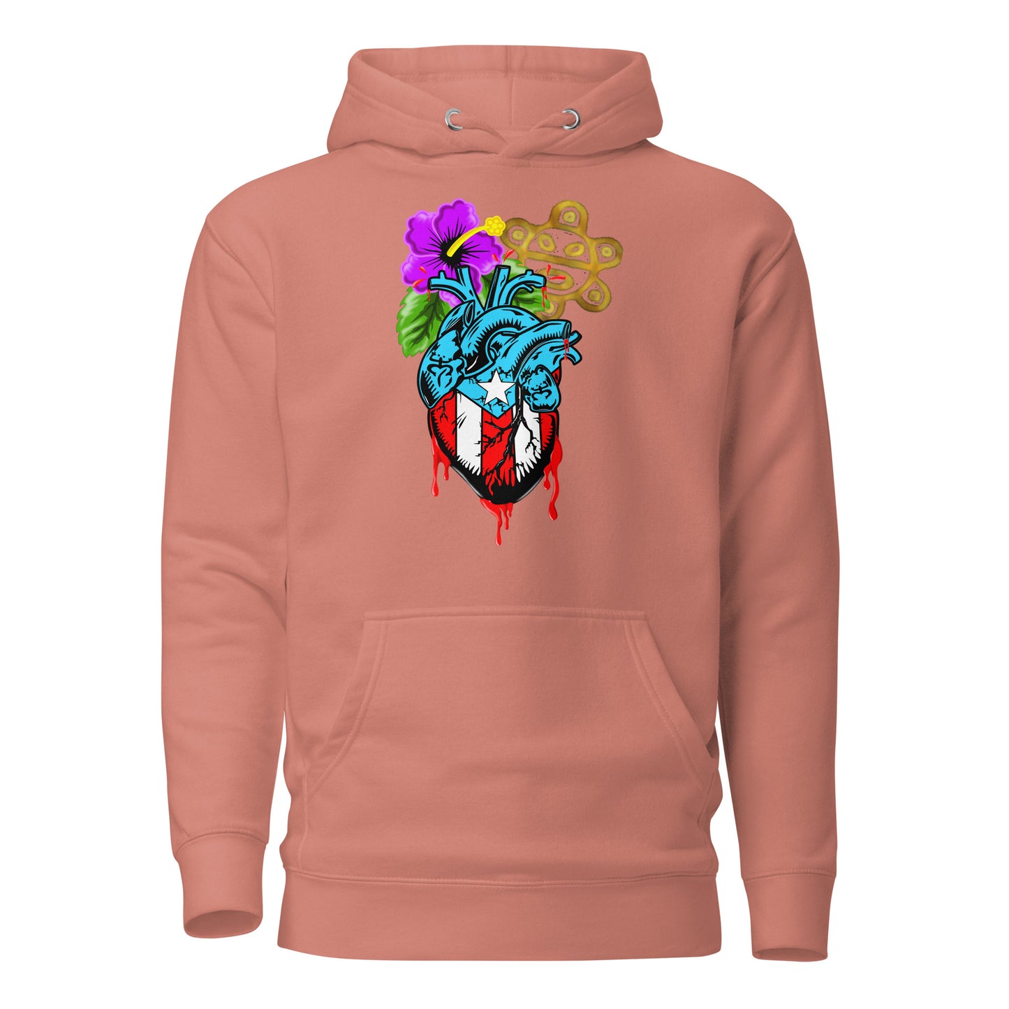 BORICUA DE CORAZON (PREMIUM HOODIE)