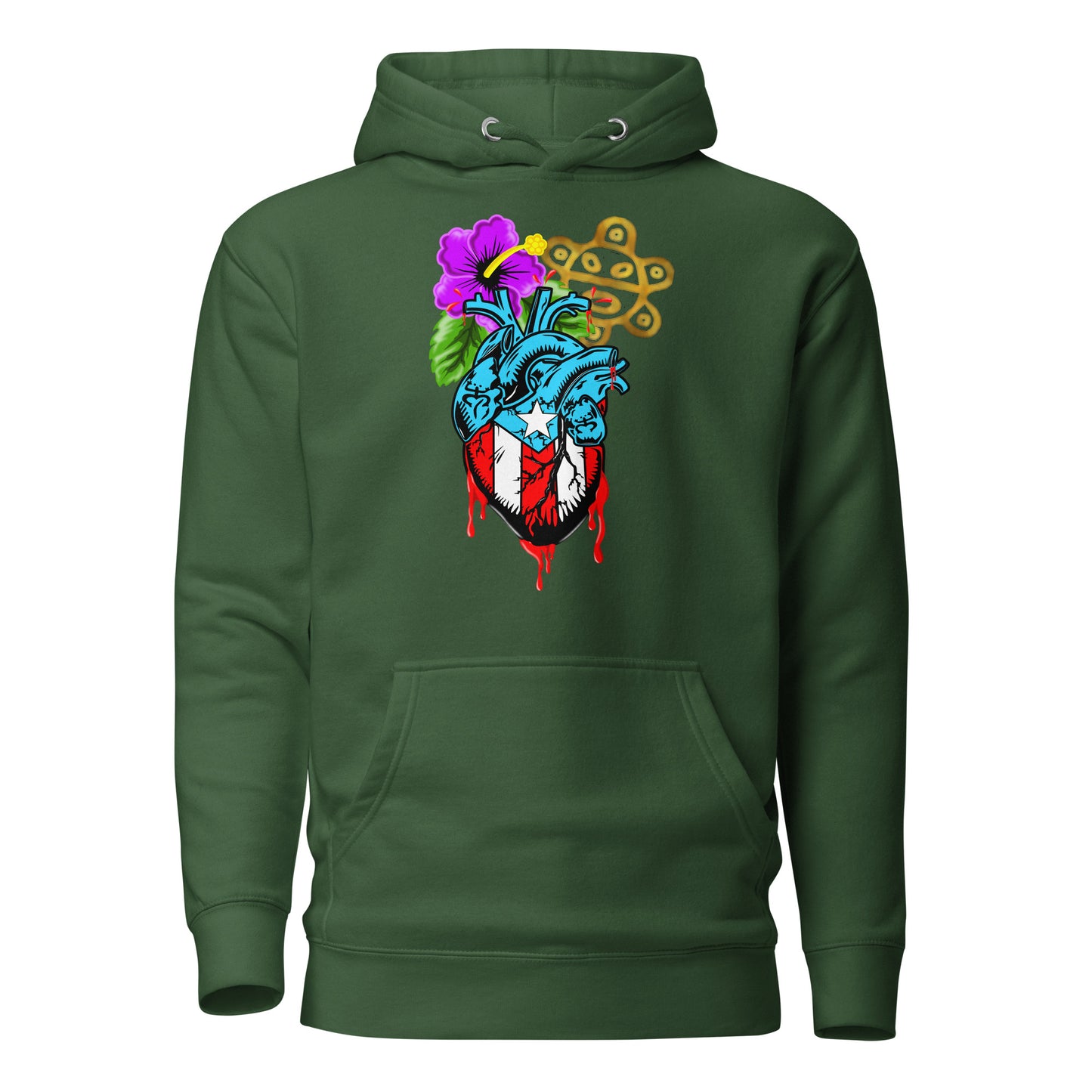 BORICUA DE CORAZON (PREMIUM HOODIE)