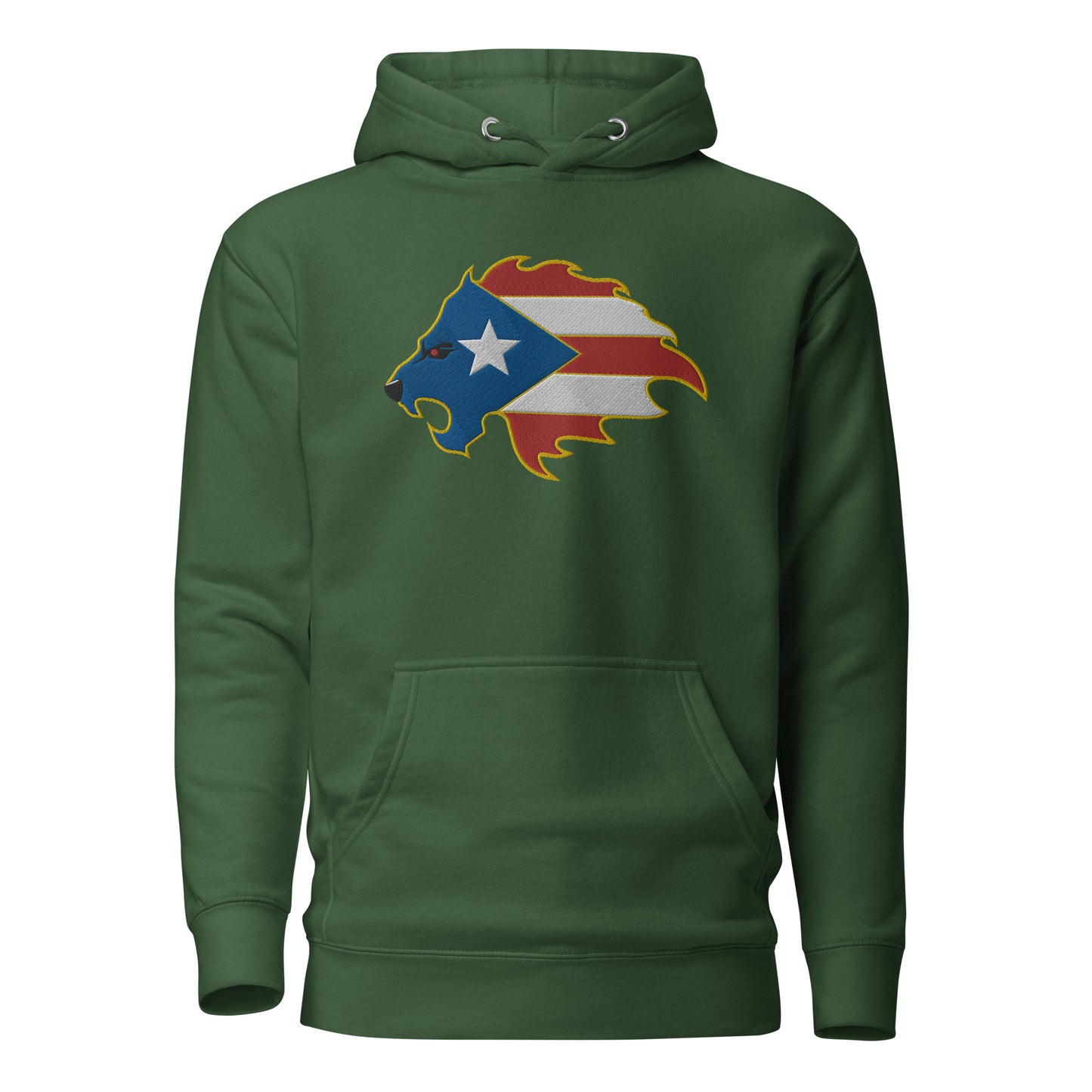 LION FLAME HEAD - EMBROIDERY (PREMIUM HOODIE)