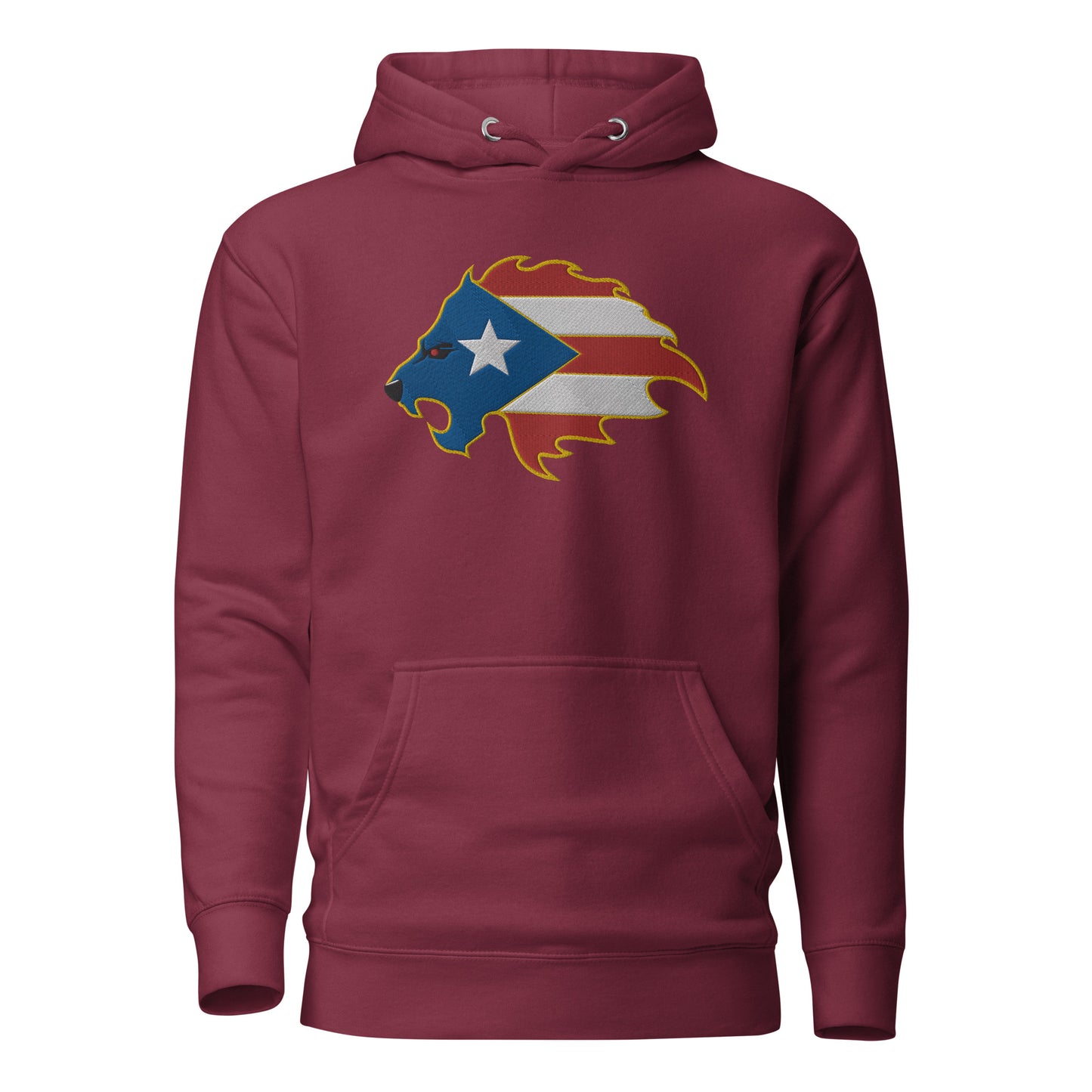 LION FLAME HEAD - EMBROIDERY (PREMIUM HOODIE)