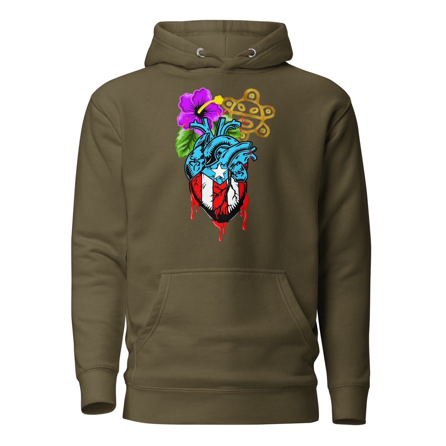 BORICUA DE CORAZON (PREMIUM HOODIE)