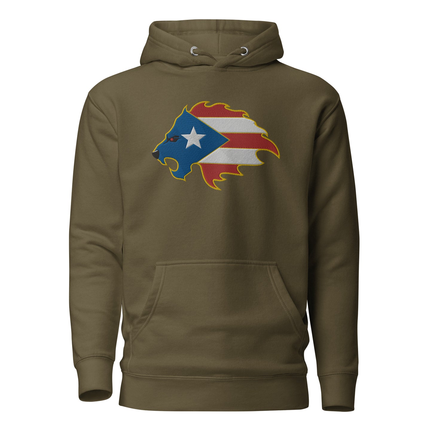 LION FLAME HEAD - EMBROIDERY (PREMIUM HOODIE)