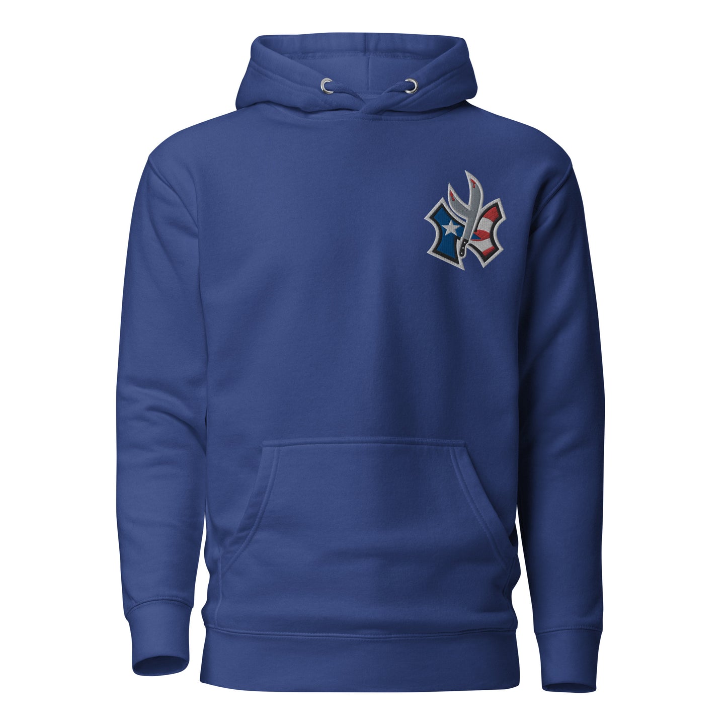 NUYO RICAN FLAG 1 - EMBROIDERY (PREMIUM HOODIE)