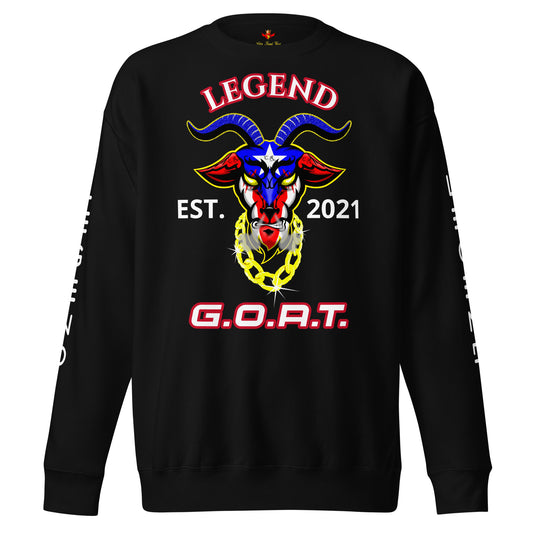 LEGEND THE GOAT '23 - EST. 21 (Premium Sweatshirt)