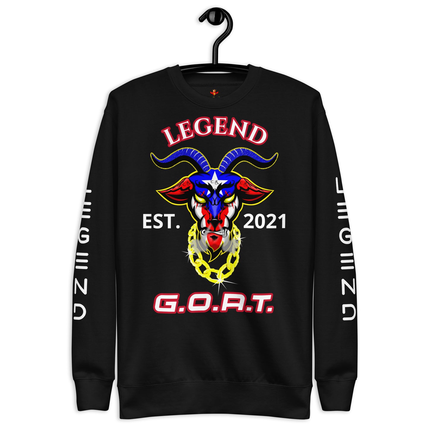 LEGEND THE GOAT '23 - EST. 21 (Premium Sweatshirt)