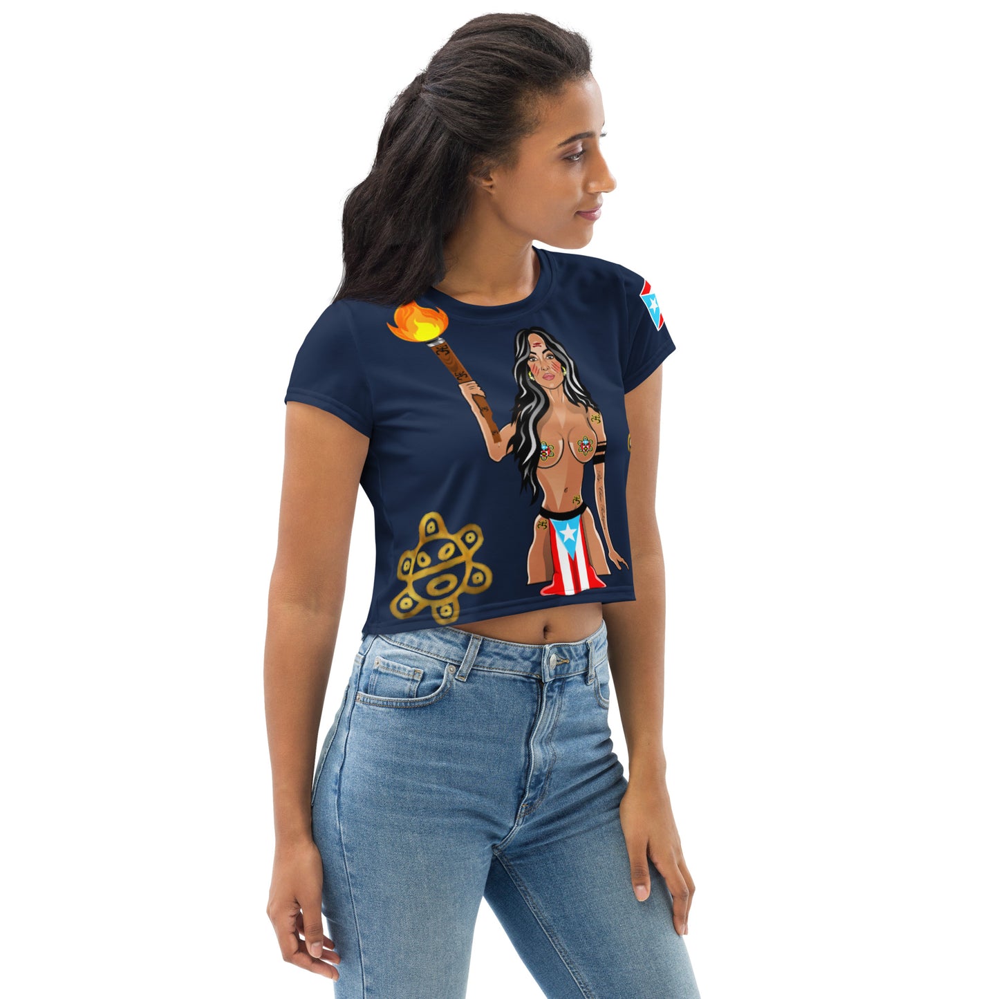 TAINO GODDESS - 1 Of 1 (CROP TOP TEE