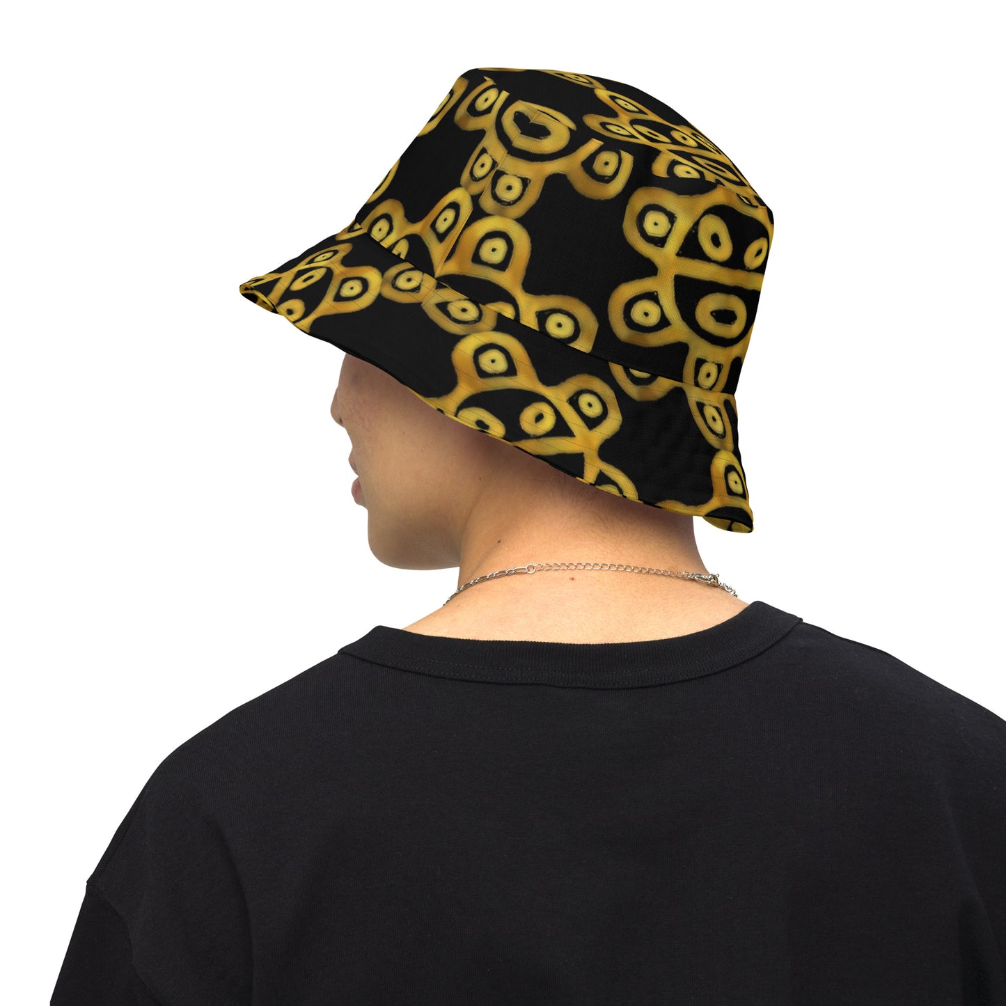 TAINO SOL - GOLD (AOP Reversible Bucket Hat)