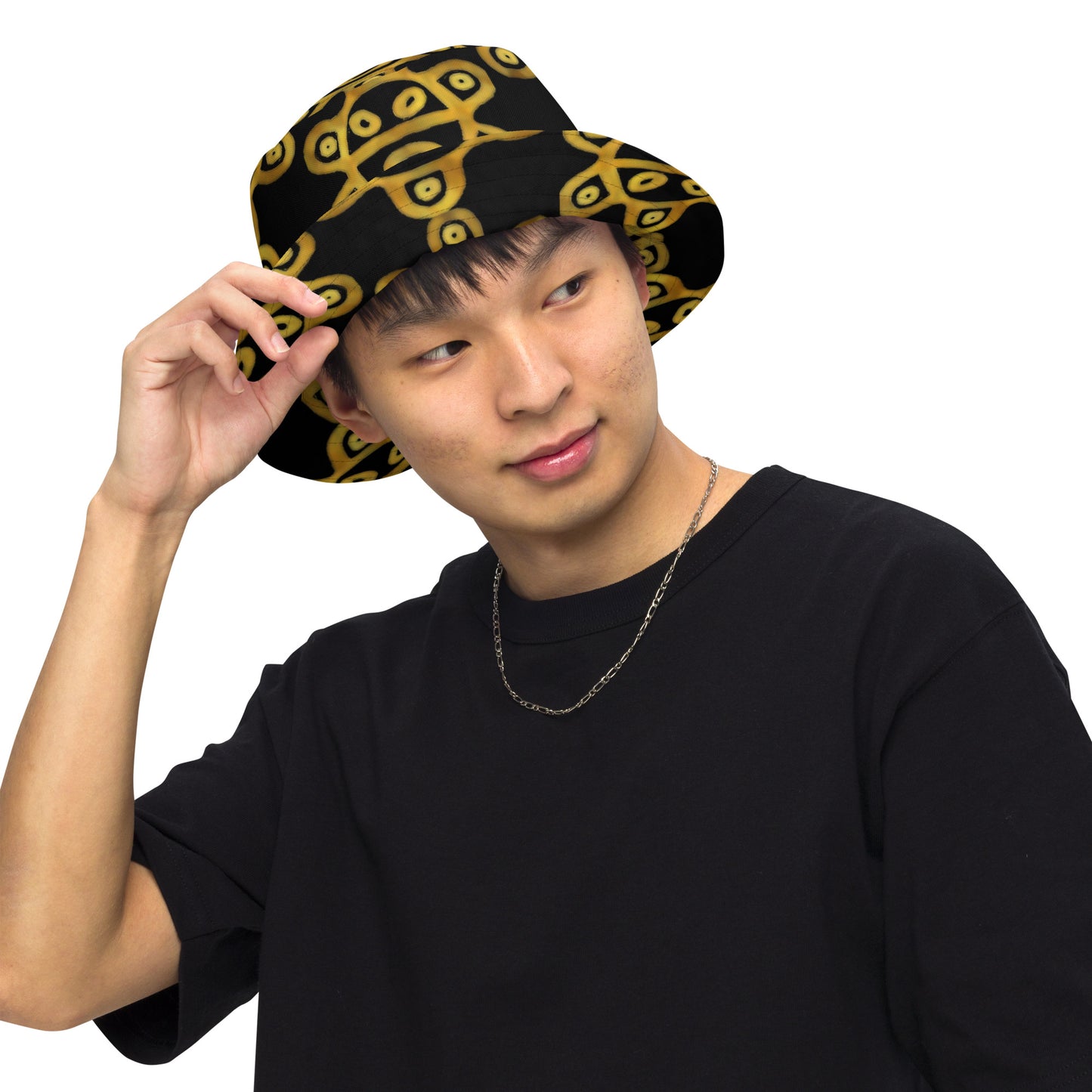 TAINO SOL - GOLD (AOP Reversible Bucket Hat)