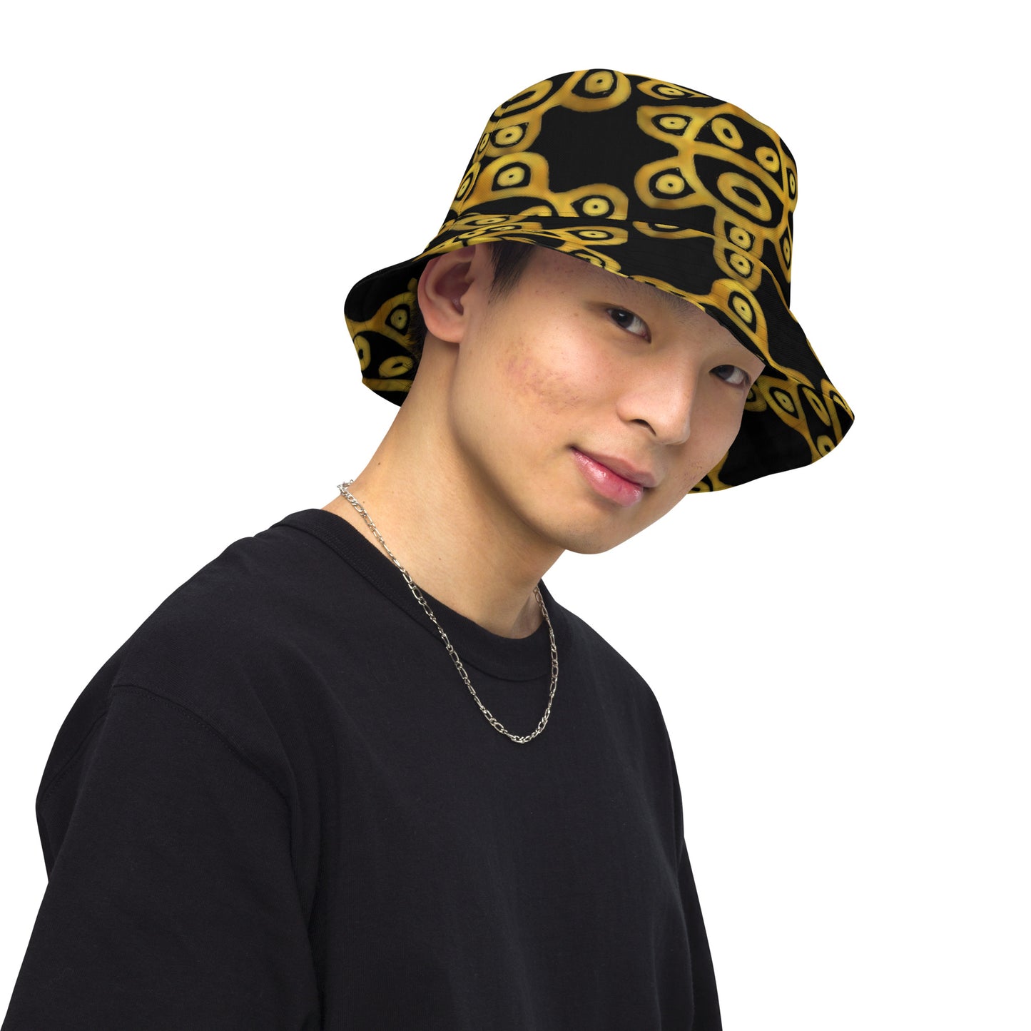 TAINO SOL - GOLD (AOP Reversible Bucket Hat)