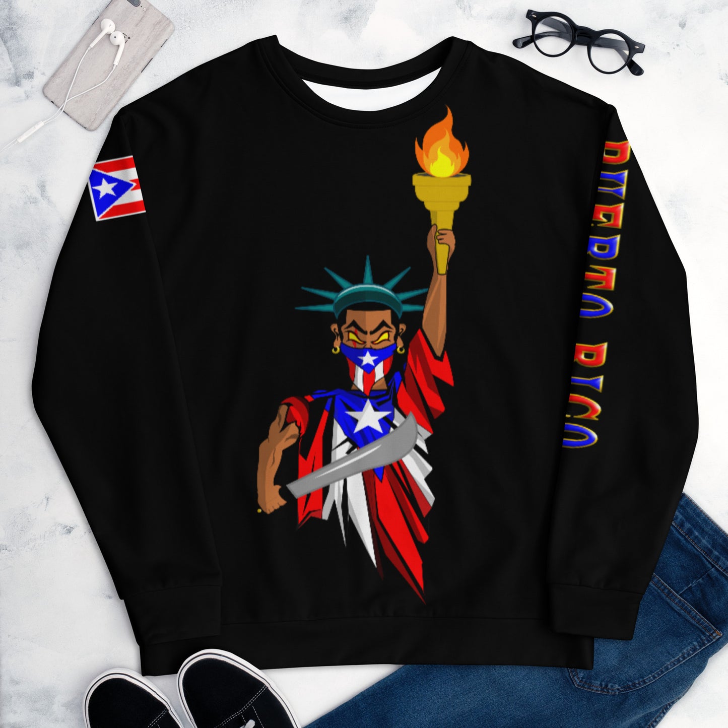LATIN POWER STATUE OF LIBERTY 1 Of 1 (SWEATSHIRT)