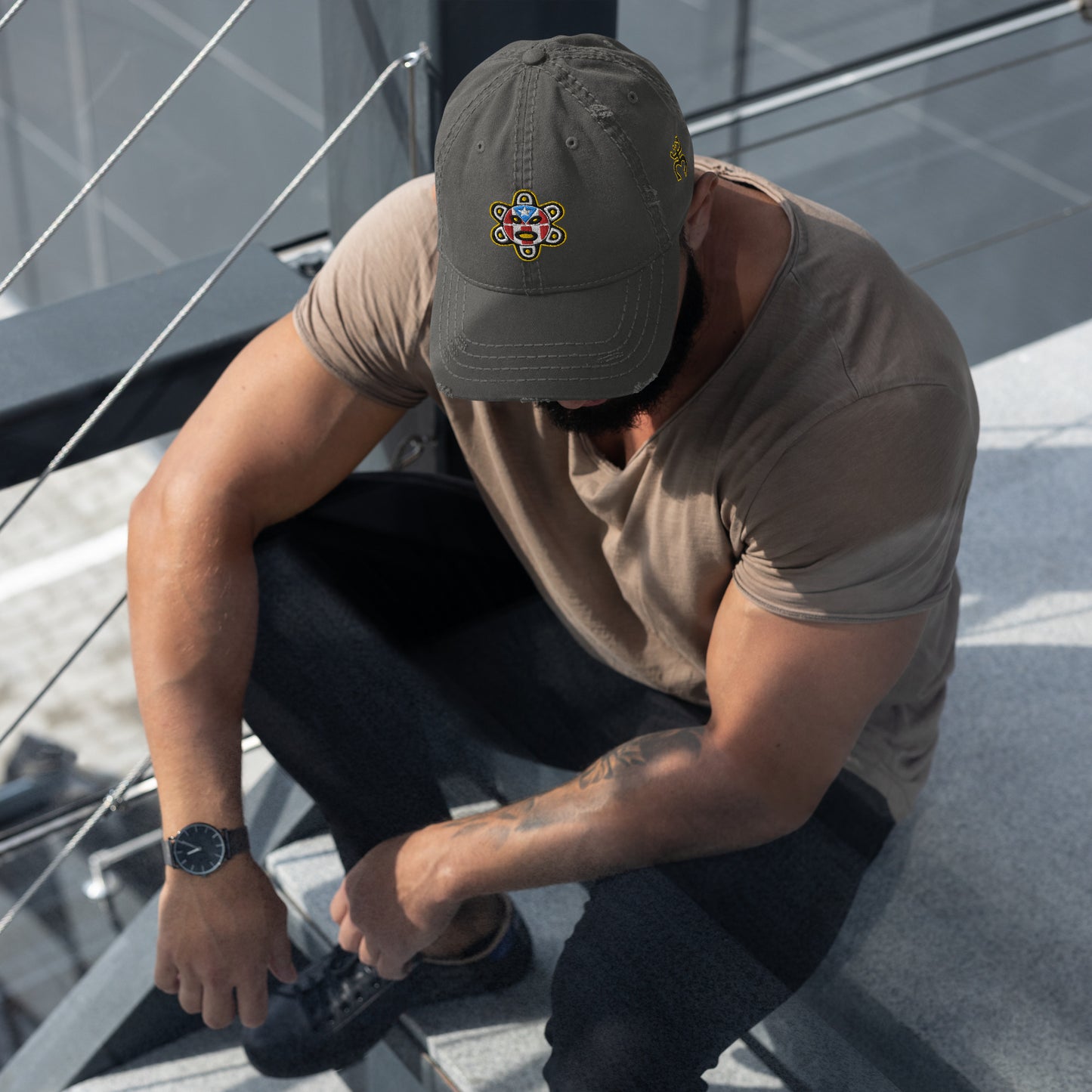 TAINO SOL - Distressed Dad Hat