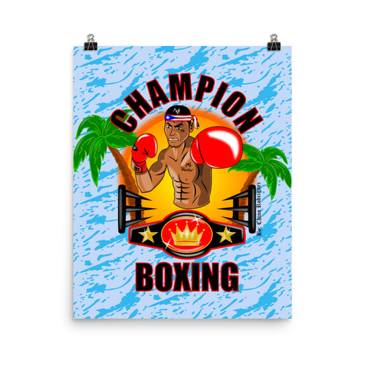 CHAMPION BOXING (POSTER ART PRINT)