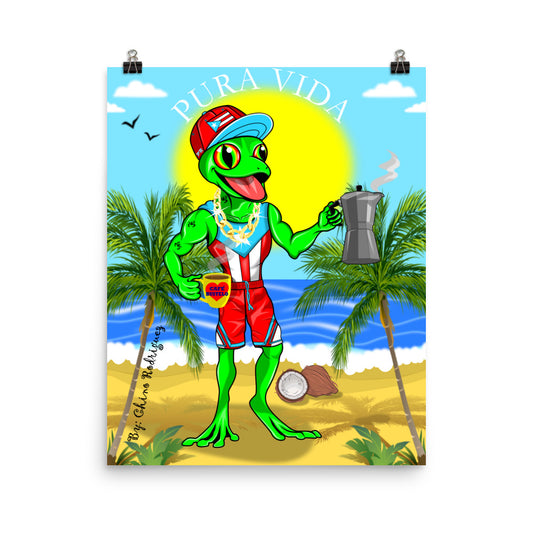 PURA VIDA (POSTER ART PRINT)