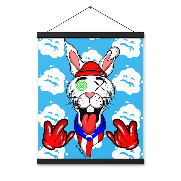 DIEGO PR BUNNY - MONSTER CLOUDS (Poster with hanger)