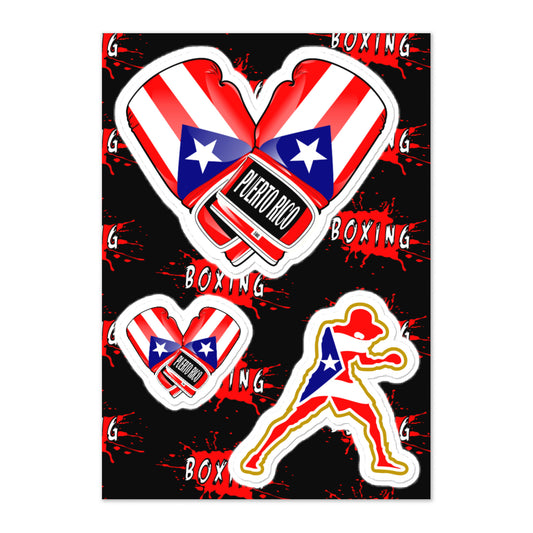 GUANTES DE CAMPEON (PR BOXER Sticker Sheet)