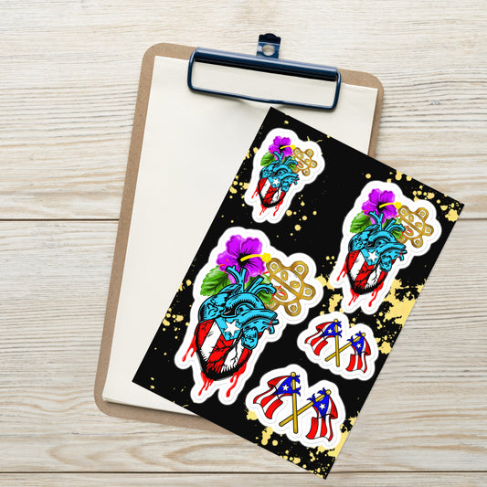 BORICUA DE CORAZON (STICKER SHEET)