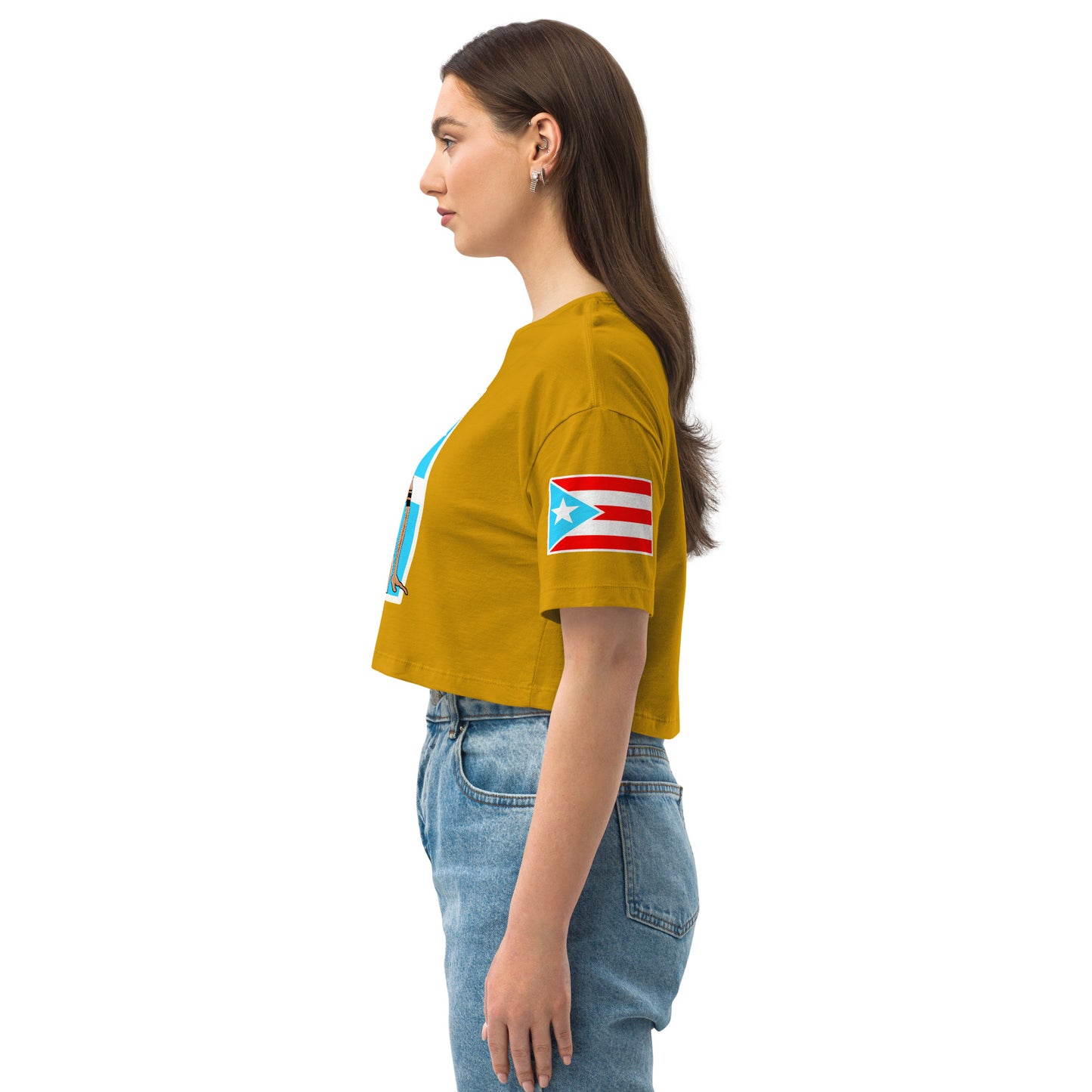 TAINO GODDESS (Loose Drop Shoulder Crop Top)