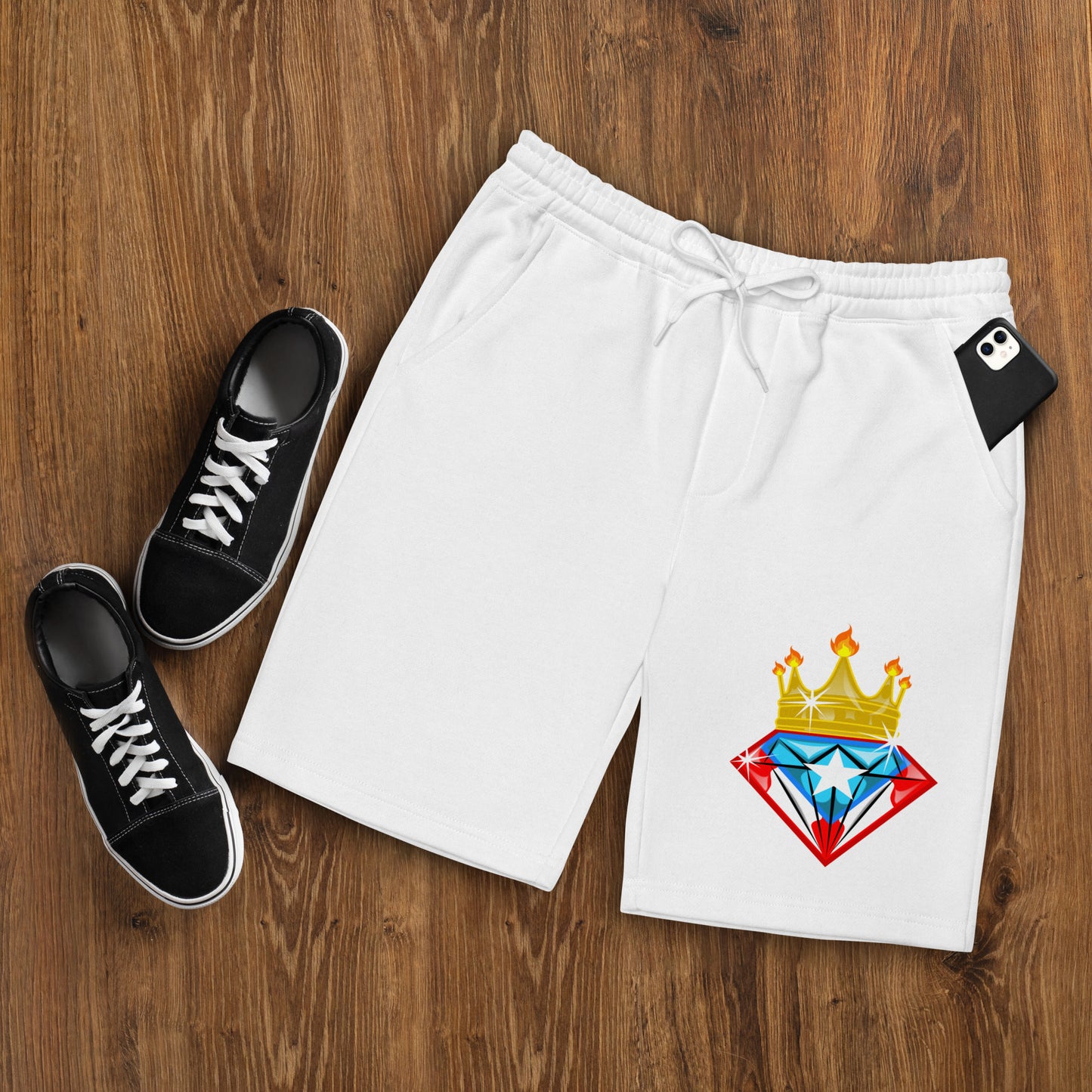 THE ROYAL DIAMOND (Men's Fleece Shorts)