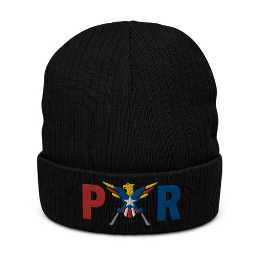 VIVA PUERTO RICO LIBRE! (Ribbed Knit/Cuffed Beanie)