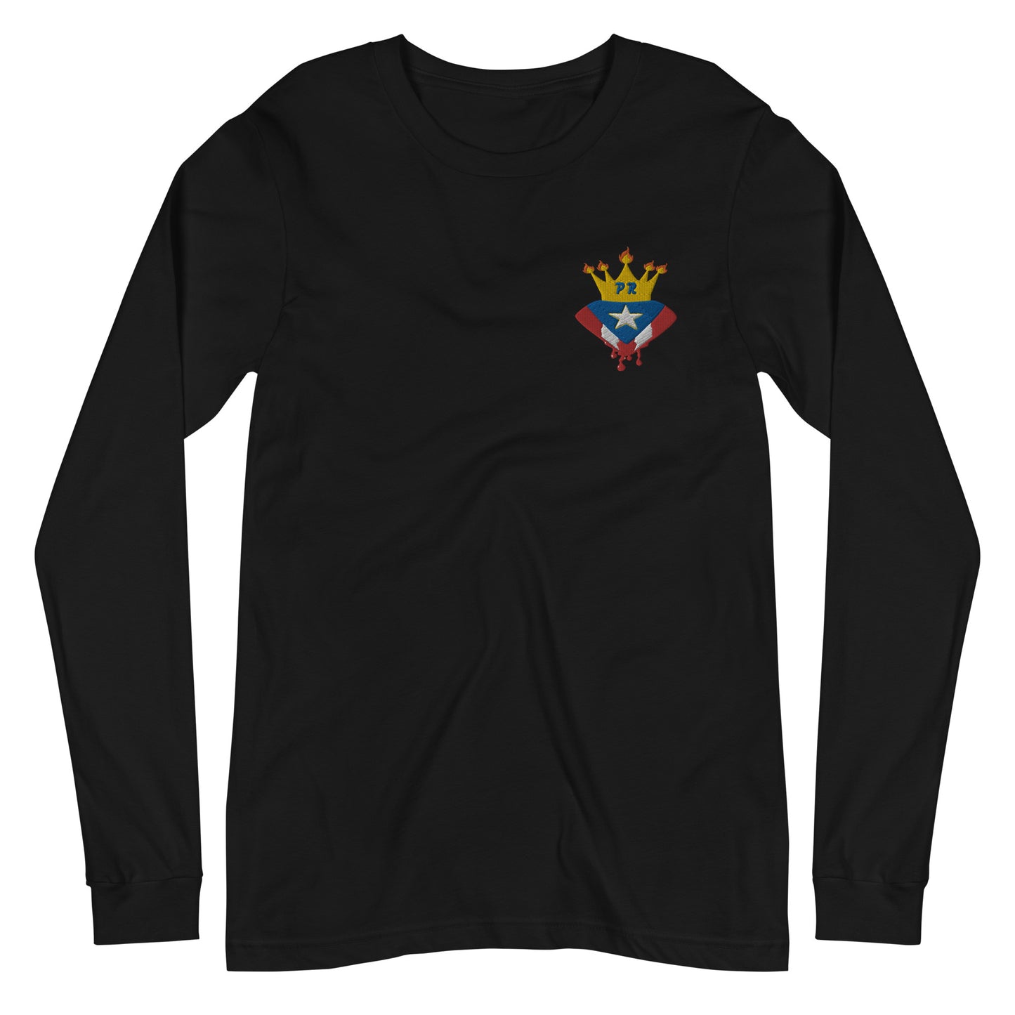LATIN ROYAL WEAR - LONG SLEEVE TEE (EMBROIDERY)