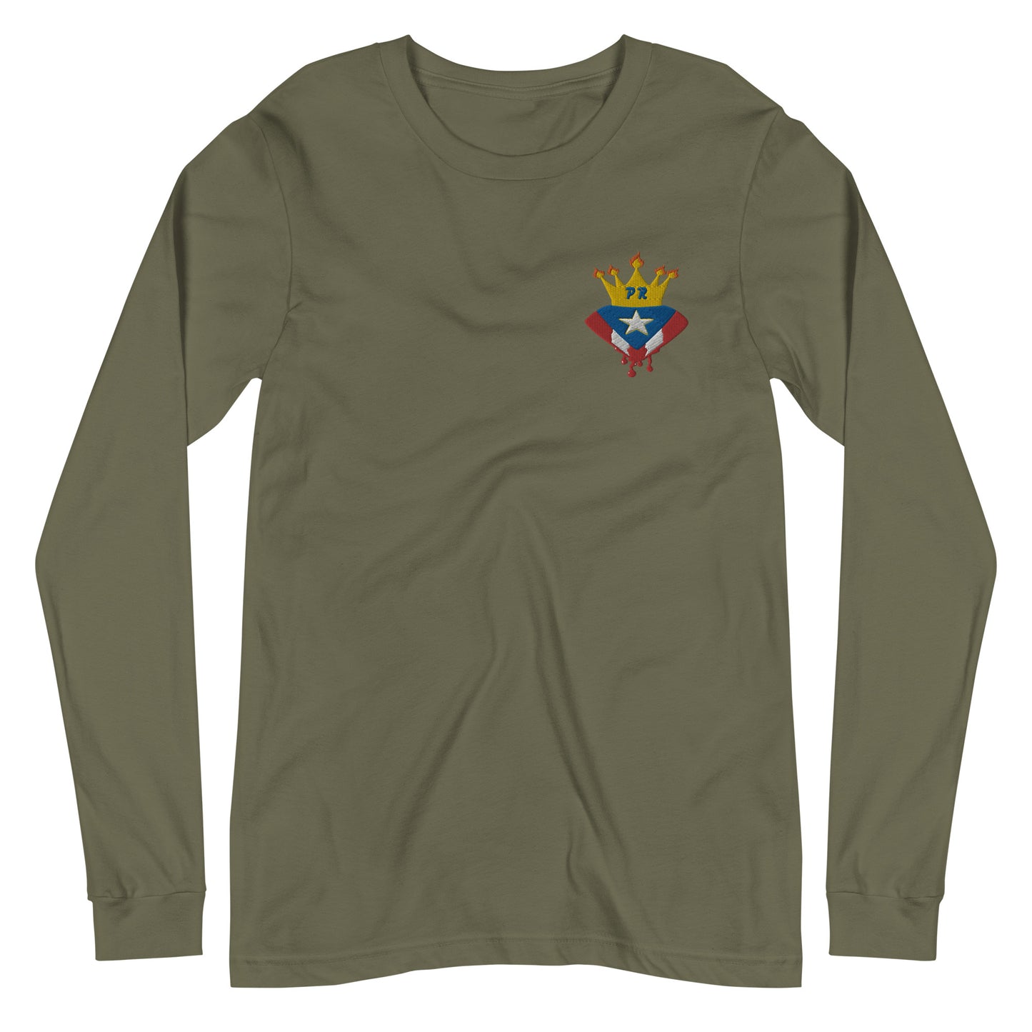 LATIN ROYAL WEAR - LONG SLEEVE TEE (EMBROIDERY)