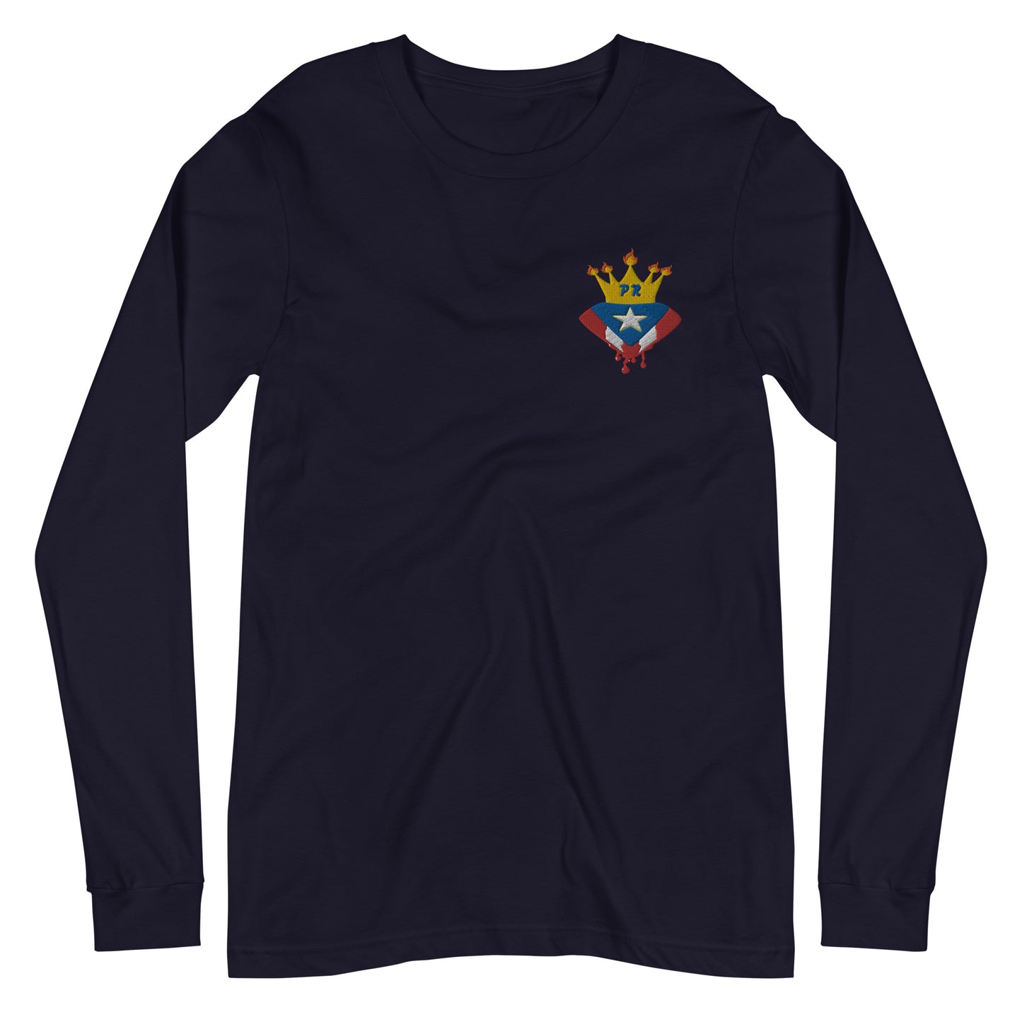 LATIN ROYAL WEAR - LONG SLEEVE TEE (EMBROIDERY)