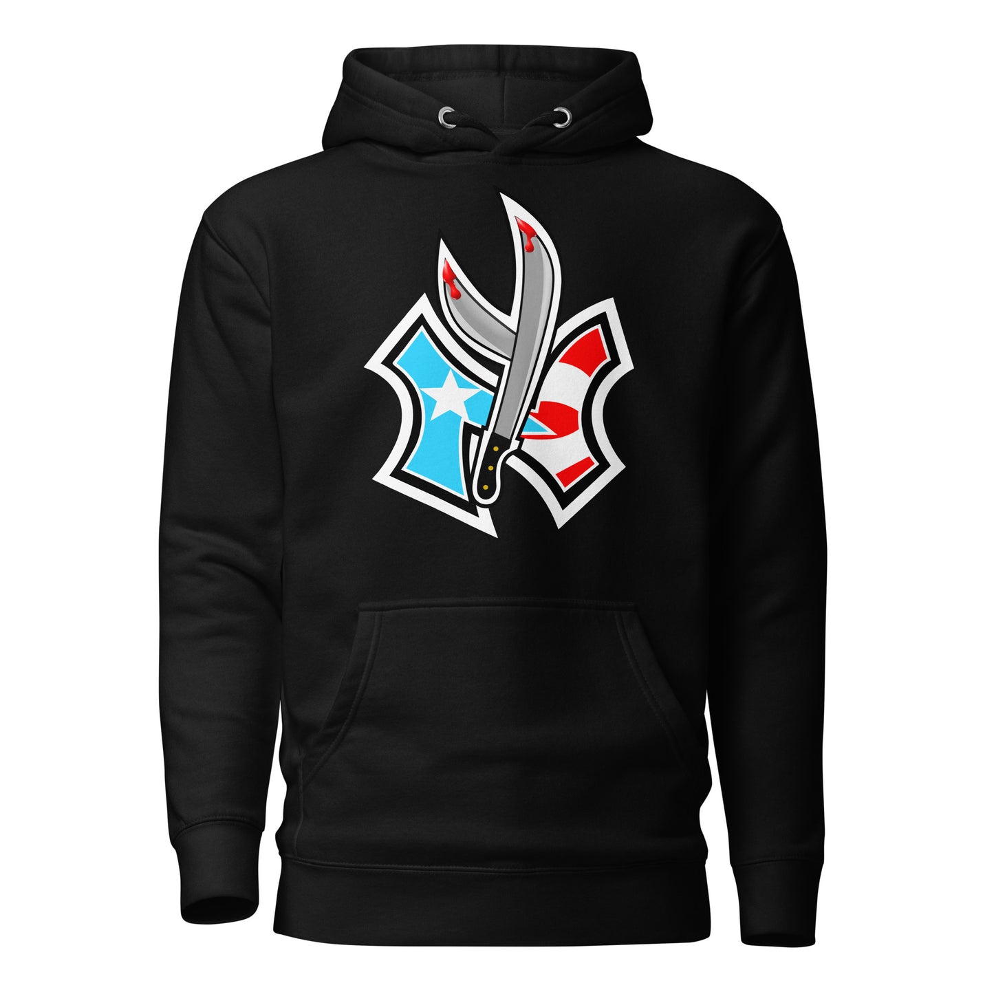 NUYO RICAN FLAG '22 - SKY BLU 1 (PREMIUM HOODIE)