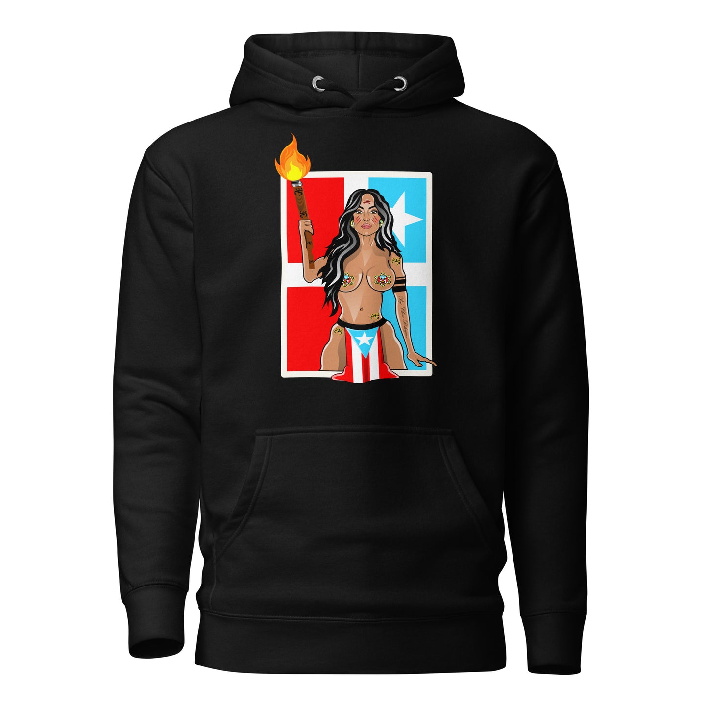 TAINO GODDESS - LARES FLAG (PREMIUM HOODIE)