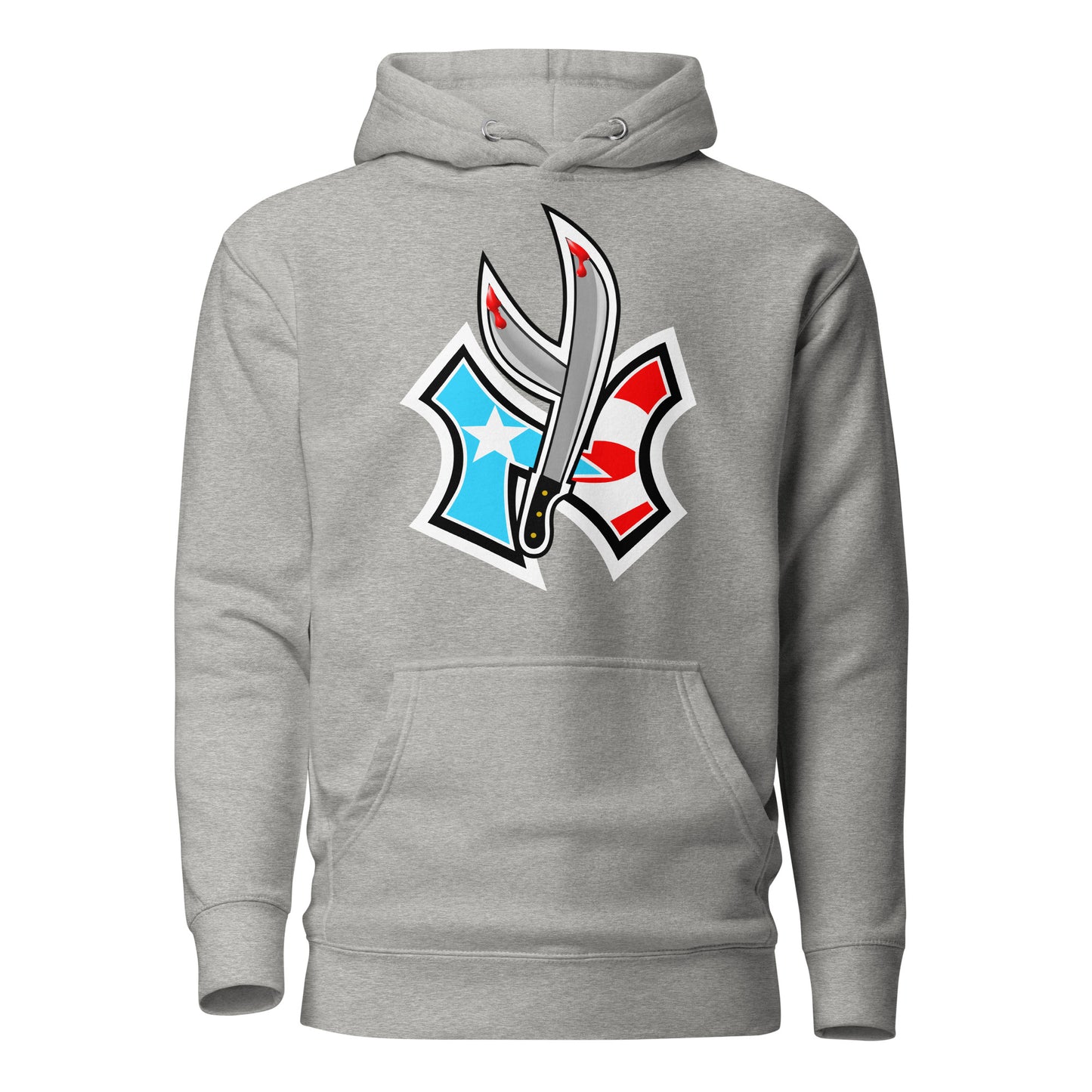 NUYO RICAN FLAG '22 - SKY BLU 1 (PREMIUM HOODIE)