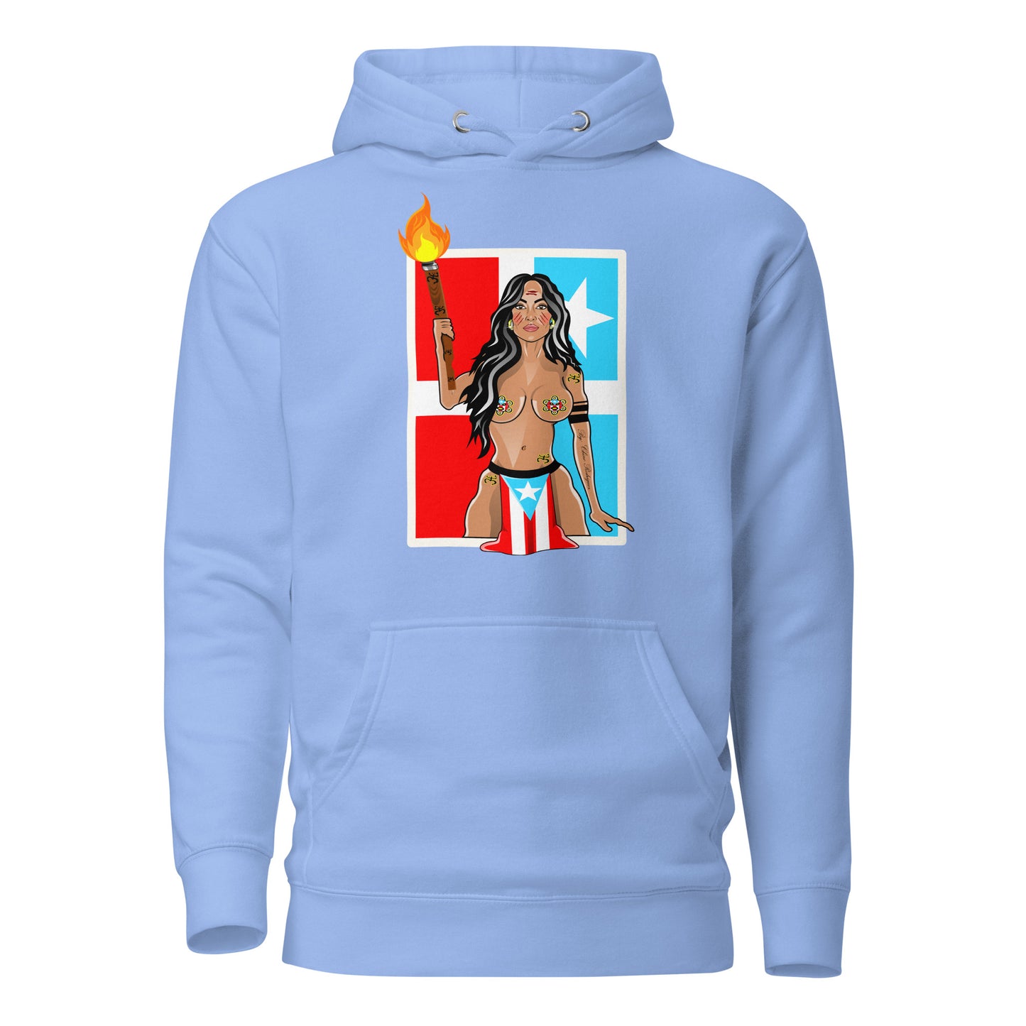 TAINO GODDESS - LARES FLAG (PREMIUM HOODIE)