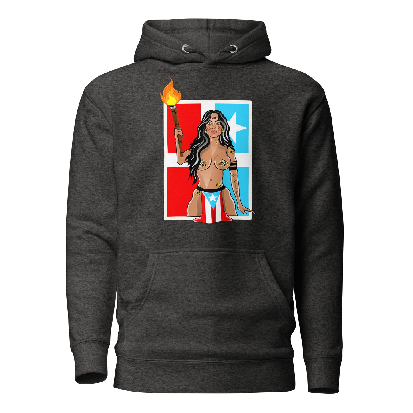 TAINO GODDESS - LARES FLAG (PREMIUM HOODIE)