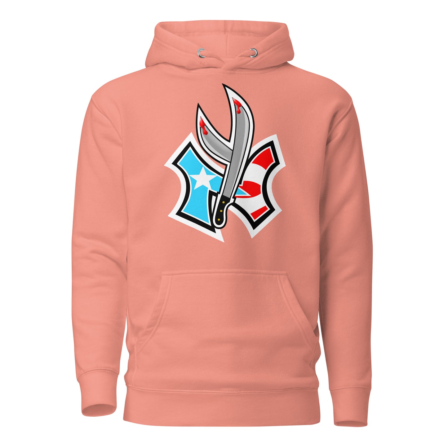 NUYO RICAN FLAG '22 - SKY BLU 1 (PREMIUM HOODIE)