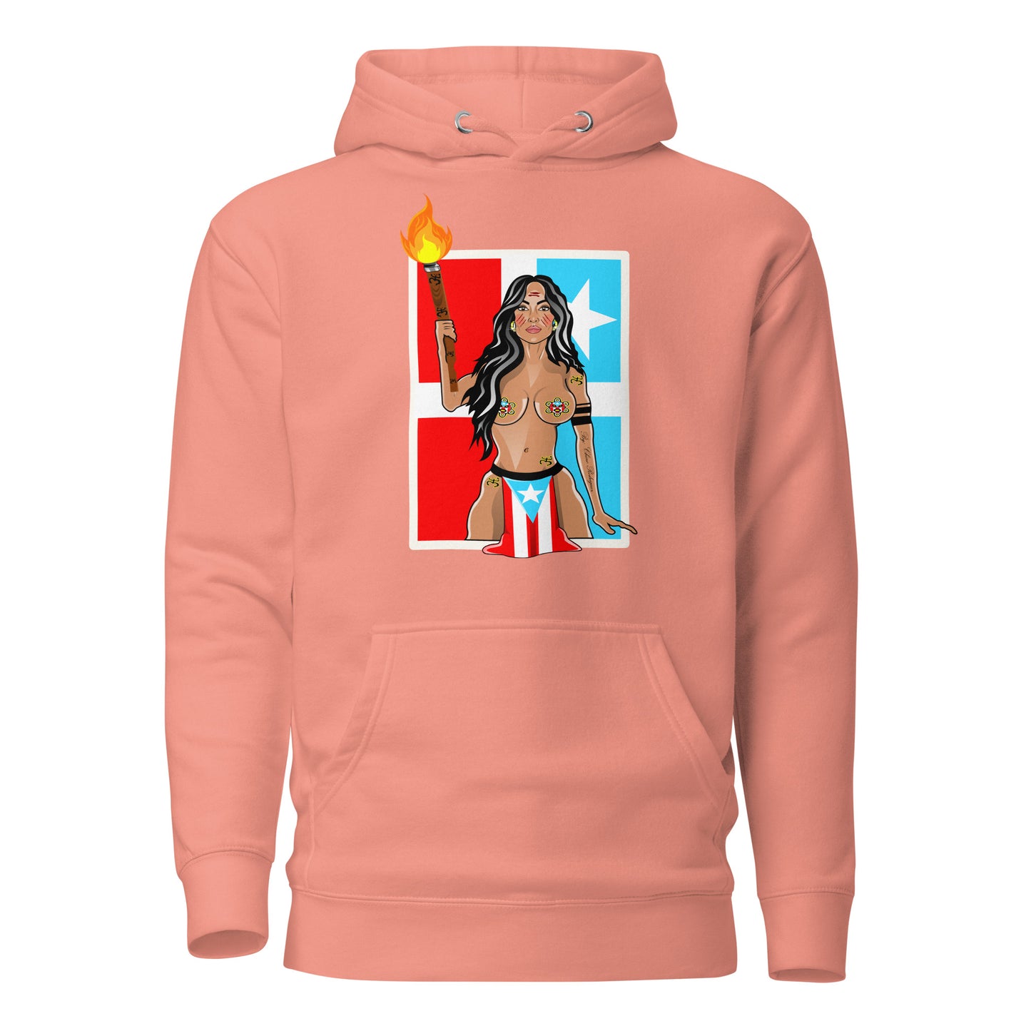 TAINO GODDESS - LARES FLAG (PREMIUM HOODIE)