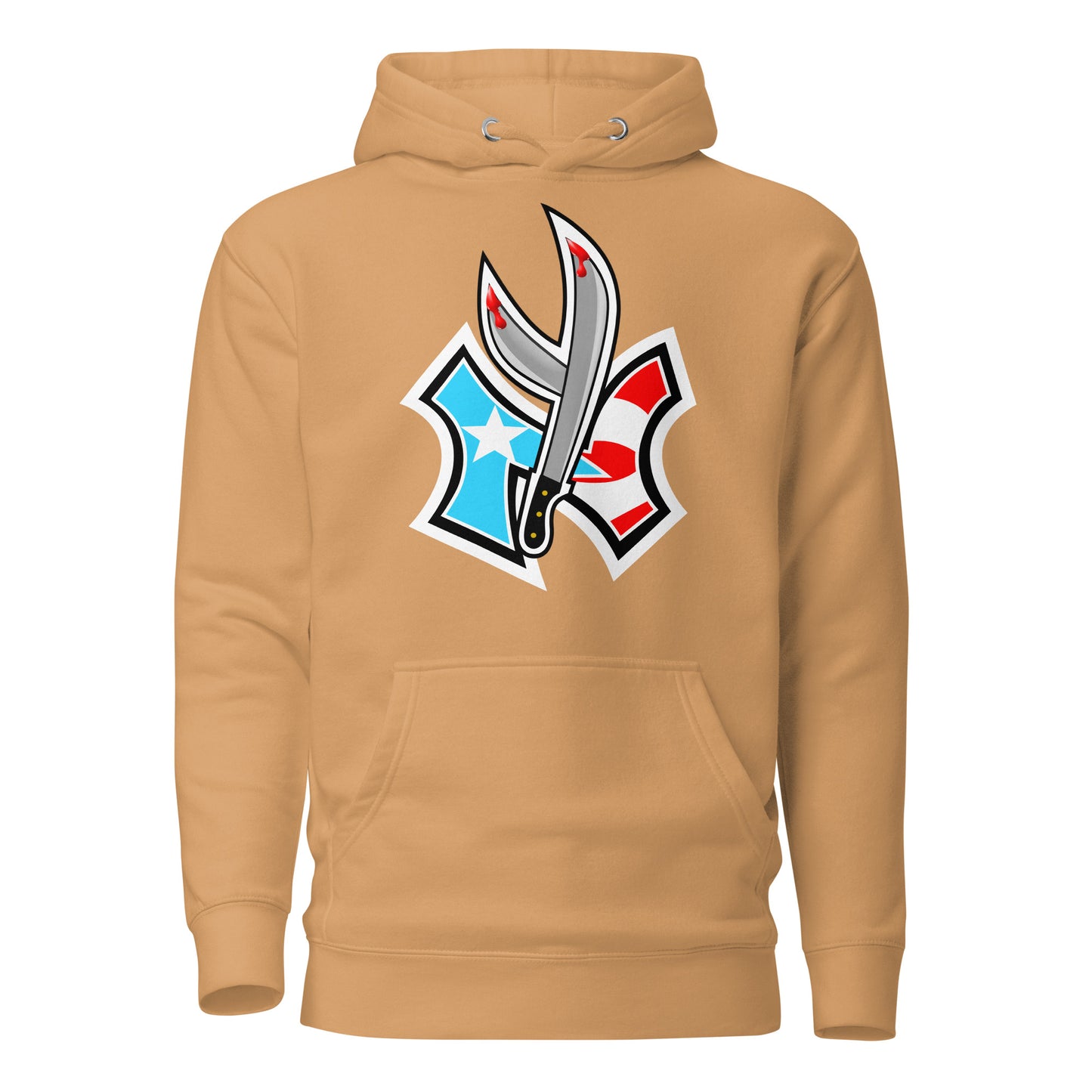 NUYO RICAN FLAG '22 - SKY BLU 1 (PREMIUM HOODIE)