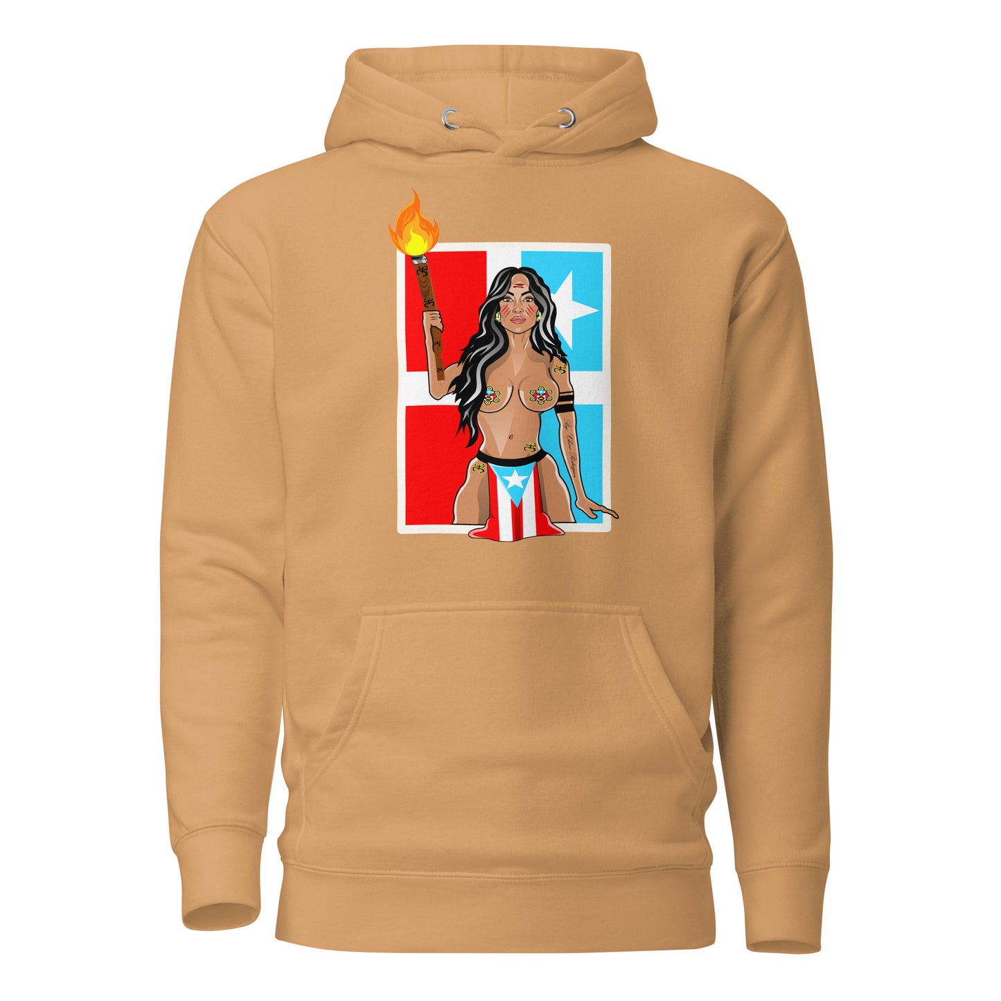 TAINO GODDESS - LARES FLAG (PREMIUM HOODIE)