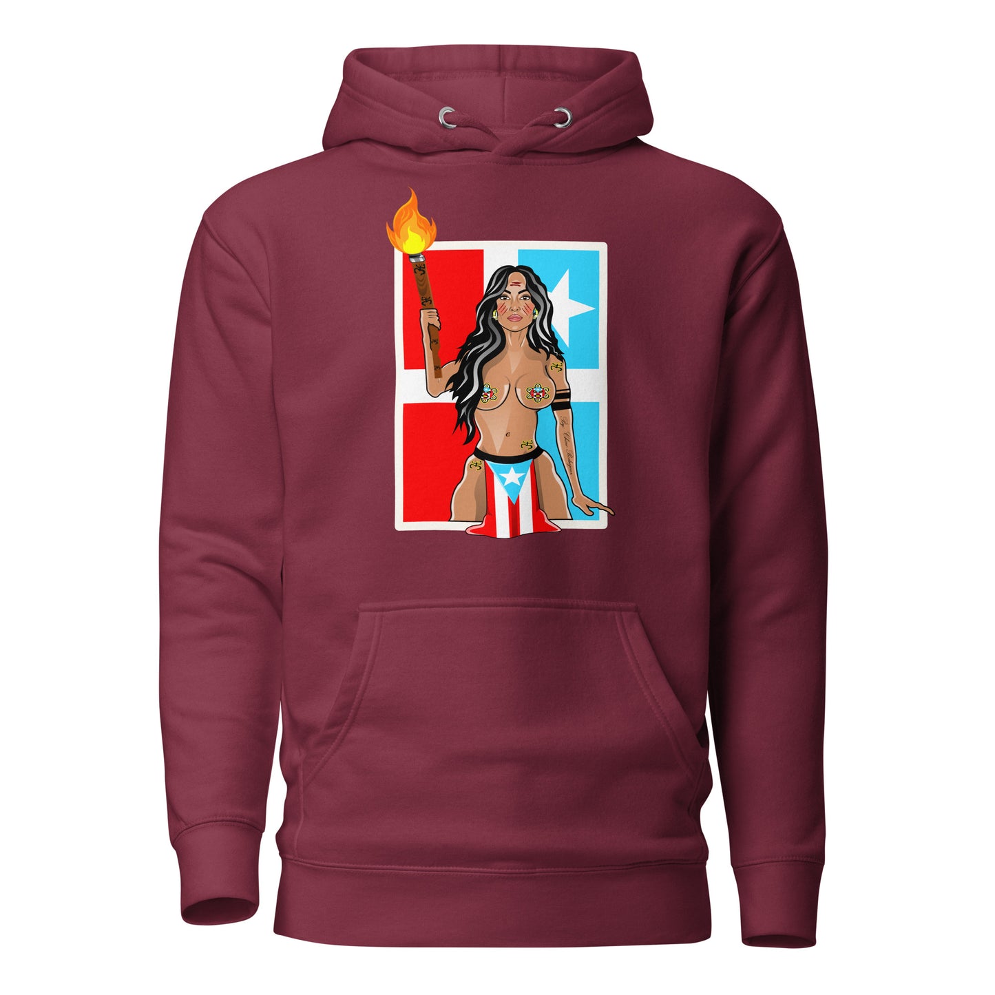 TAINO GODDESS - LARES FLAG (PREMIUM HOODIE)
